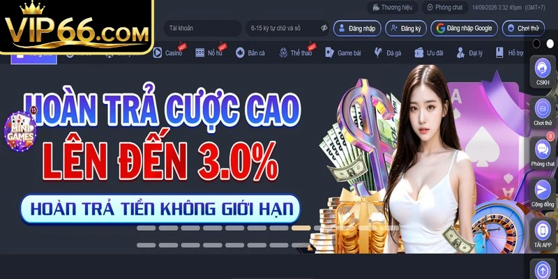 Danh sách quyền lợi cực lớn dành cho người đăng ký Vip66 mới