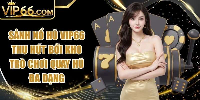 Sảnh nổ hũ Vip66 thu hút thành viên bởi kho trò chơi quay hũ đa dạng